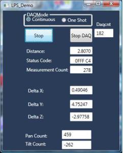 LPS Rangefinder DAQ Started Delta Pos